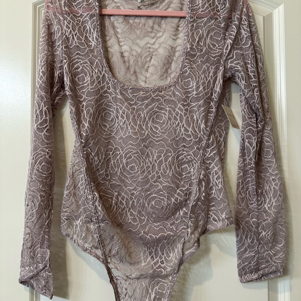 Free people intimately lace thong bodysuit NWT - Picture 3 of 4